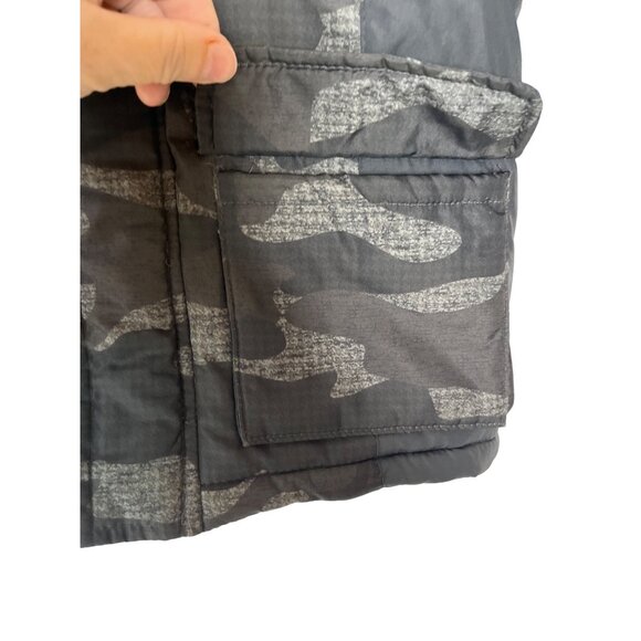Osh Kosh B'Gosh Coat Kids Size 4 Gray Hood Zipper Camo - Picture 7 of 11